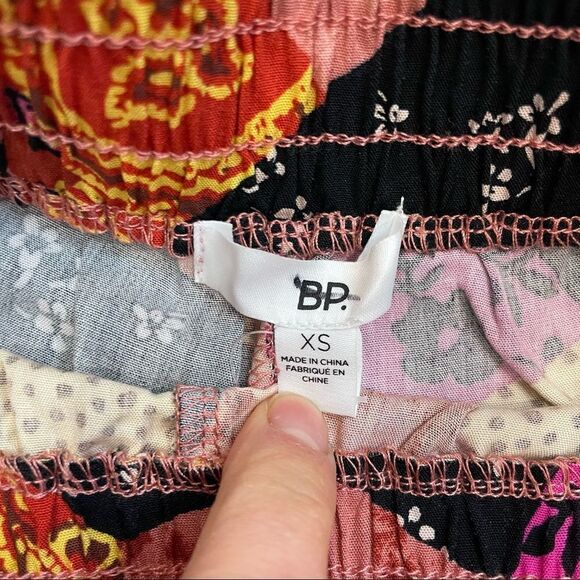 Bp Patchwork Print Wide Leg Shorts Rayon - Picture 6 of 6